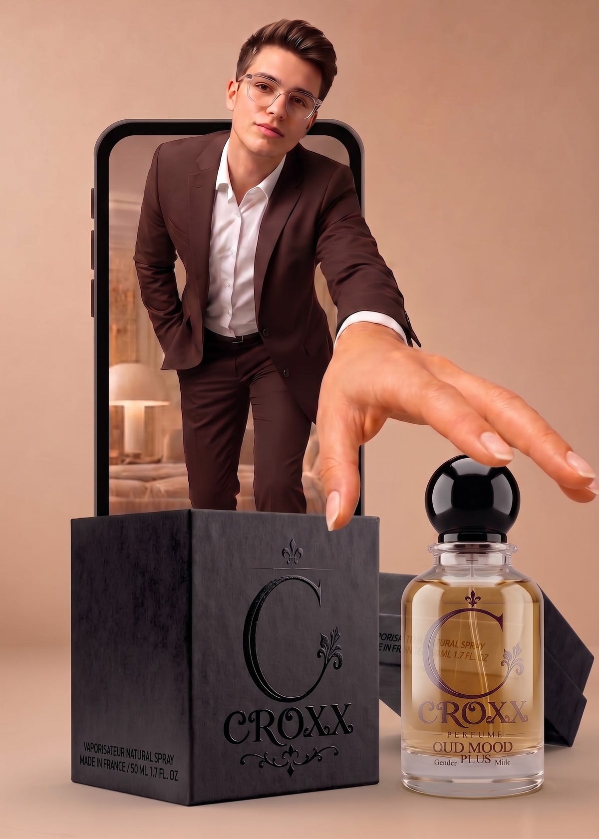 Oud Mood Plus 50ml - Original Premium Eau De Parfum (EDP) | Authentic Long Lasting Unisex Oud Fragrance